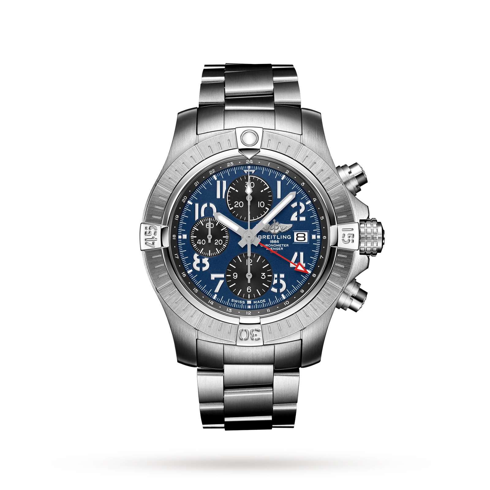 Breitling Avenger Chronograph GMT 45 Stainless Steel Watch