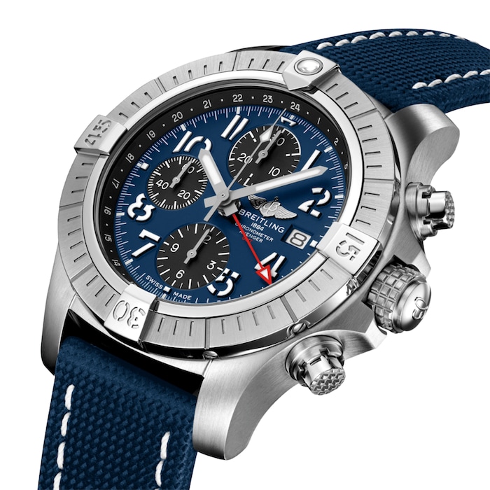 Breitling Avenger Chronograph 45mm Mens Watch Blue