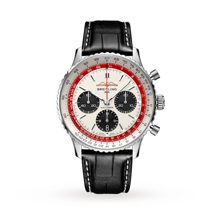 Breitling Navitimer B01 Chronograph 43 Boeing 747 Limited Edition Boutique Exclusive Leather Strap Watch
