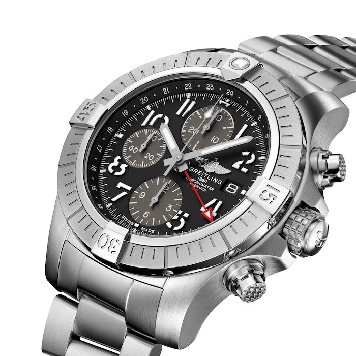 Breitling Avenger Chronograph GMT 45 Stainless Steel Watch