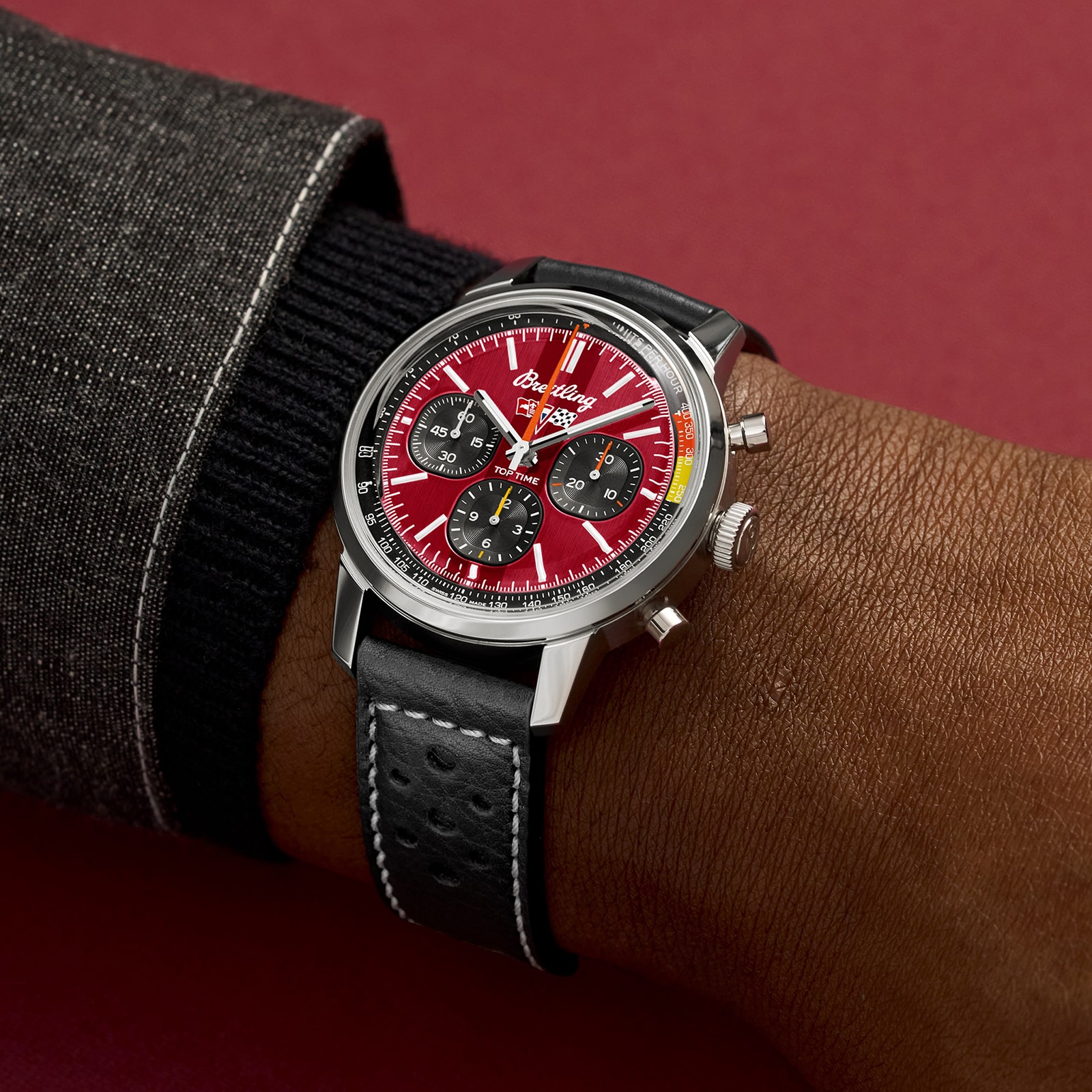 Breitling Top Time B01 Classic Cars Chevrolet Corvette 41mm Mens Watch Breitling Top Time B01 Classic Cars Chevrolet Corvette 41mm Mens Watch