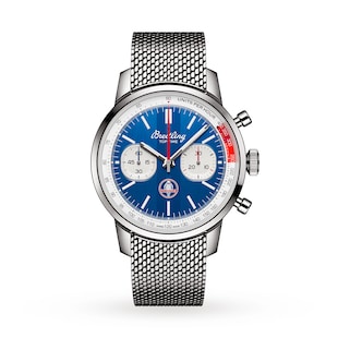Breitling Top Time B01 Classic Cars Shelby Cobra 41mm Mens Watch Mesh Strap