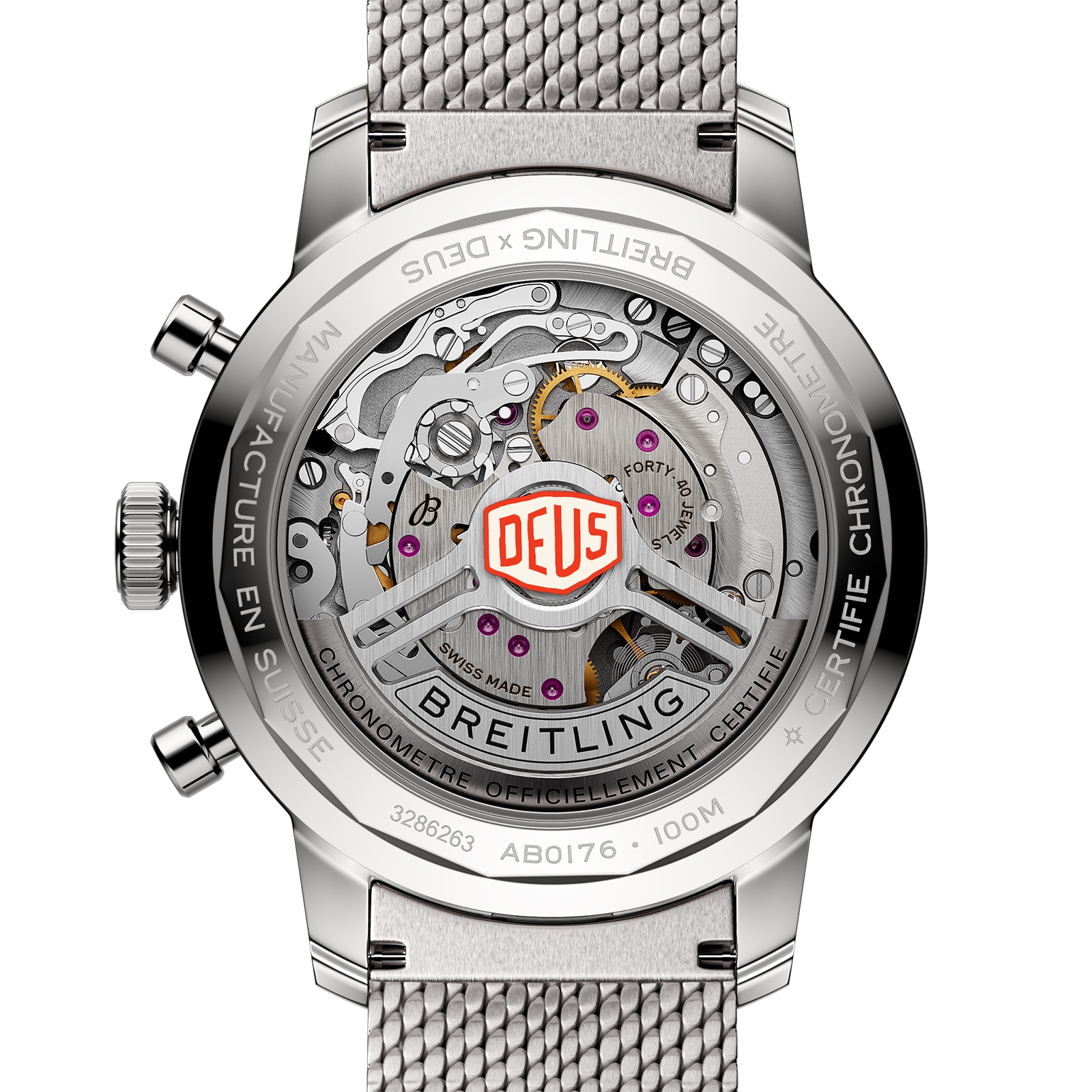 Breitling Top Time B01 Deus 41mm Mens Watch Stainless Steel Breitling Top Time B01 Deus 41mm Mens Watch Stainless Steel