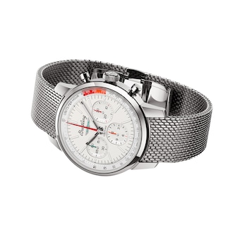 Breitling Top Time B01 Classic Cars Ford Thunderbird 41mm Mens Watch Mesh Strap