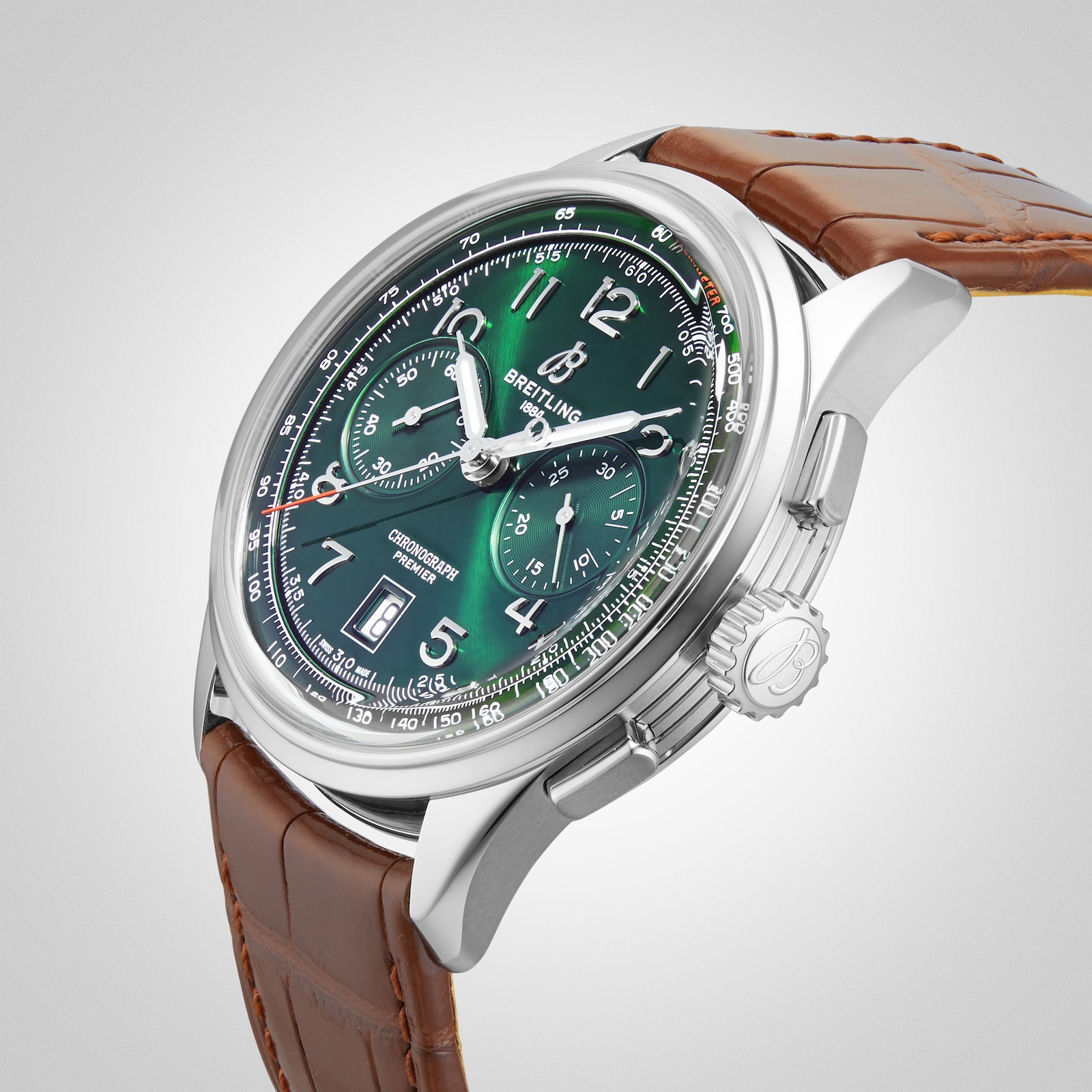 Breitling Premier B01 Chronograph 42mm Mens Watch Green