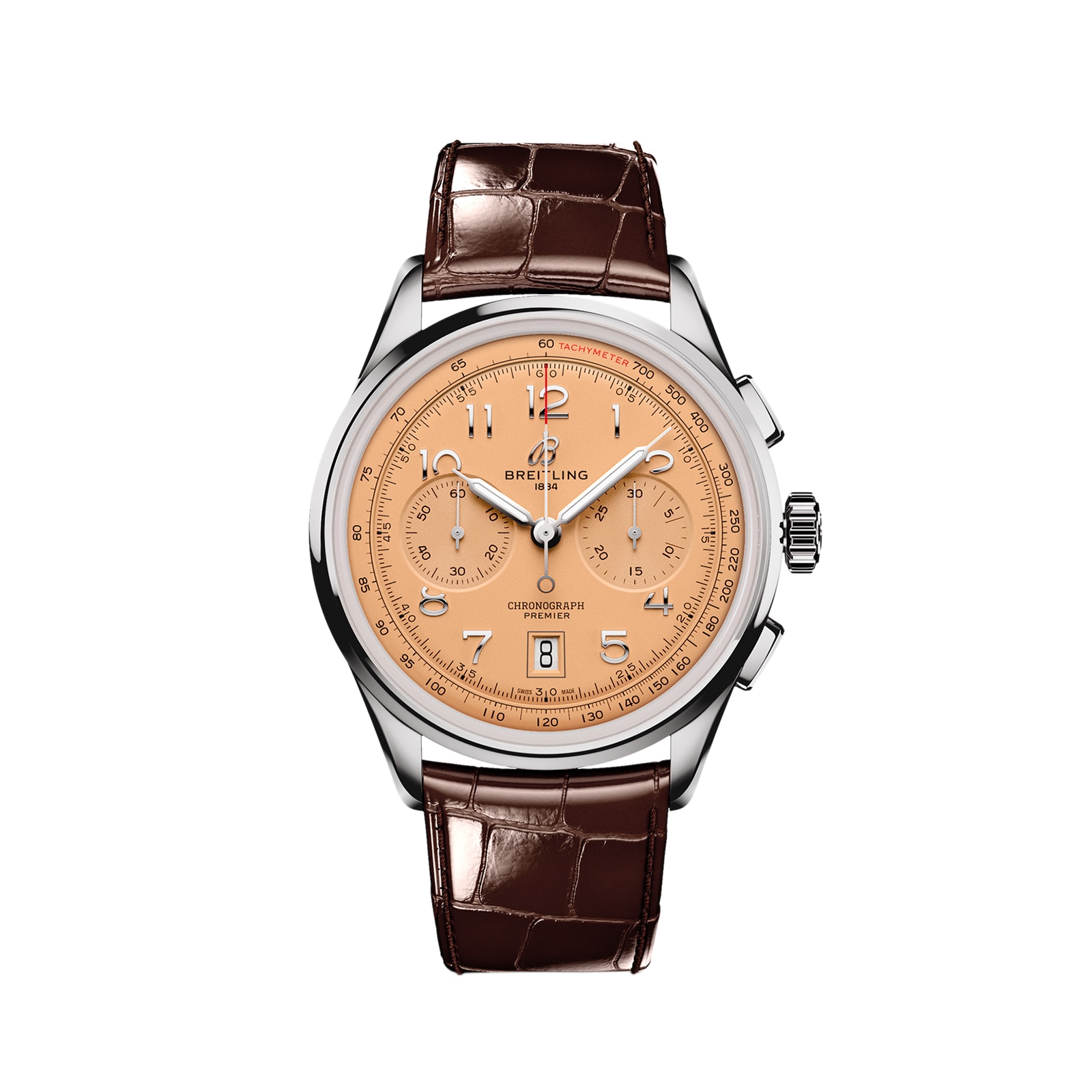 Breitling Premier B01 Chronograph 42mm Mens Watch Copper AB0145331K1P1 Watches Of Switzerland UK