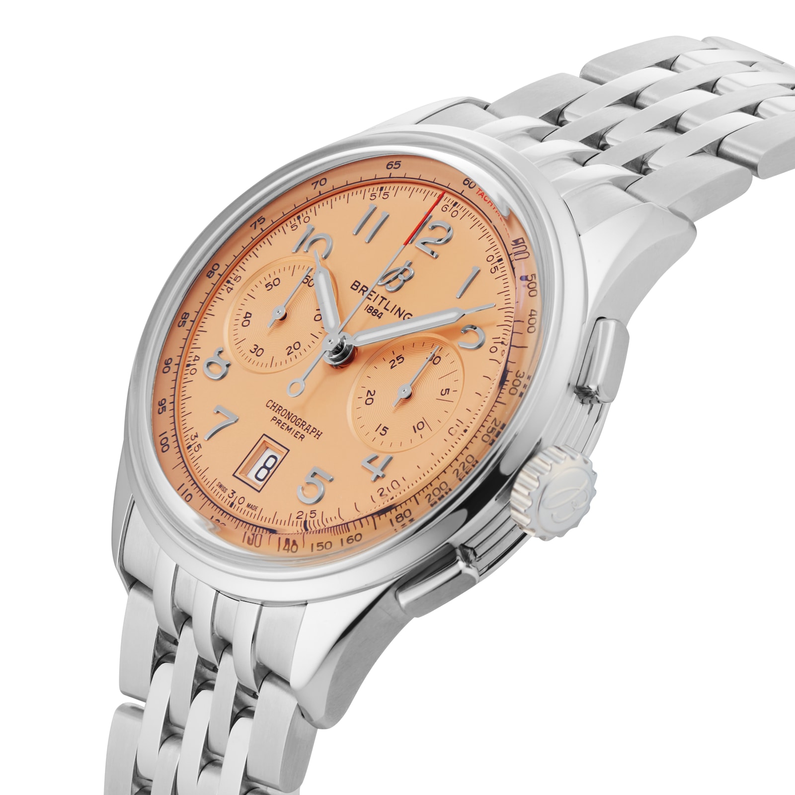 Breitling Premier B01 Chronograph 42mm Mens Watch Copper Stainless Steel