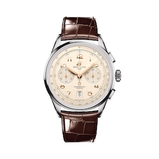 Breitling Premier B01 Chronograph 42mm Mens Watch Cream