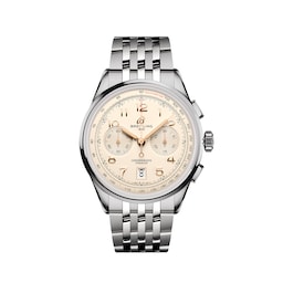 17532222 - Premier B01 Chronograph 42mm Mens Watch Cream Stainless Steel
