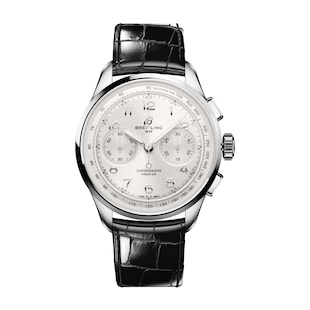 Breitling Premier B09 Chonograph 40mm Mens Watch Silver