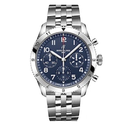 17532227 - Classic AVI Chronograph 42 Tribute to Vought F4U Corsair Stainless Steel Watch