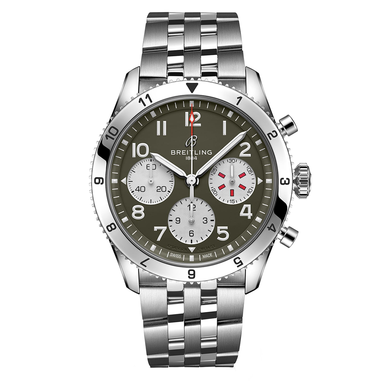 Breitling Classic AVI Chronograph 42 Curtiss P-40 Warhawk Stainless Steel Watch Breitling Classic AVI Chronograph 42 Curtiss P-40 Warhawk Stainless Steel Watch