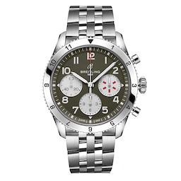17532229 - Classic AVI Chronograph 42 Curtiss P-40 Warhawk Stainless Steel Watch