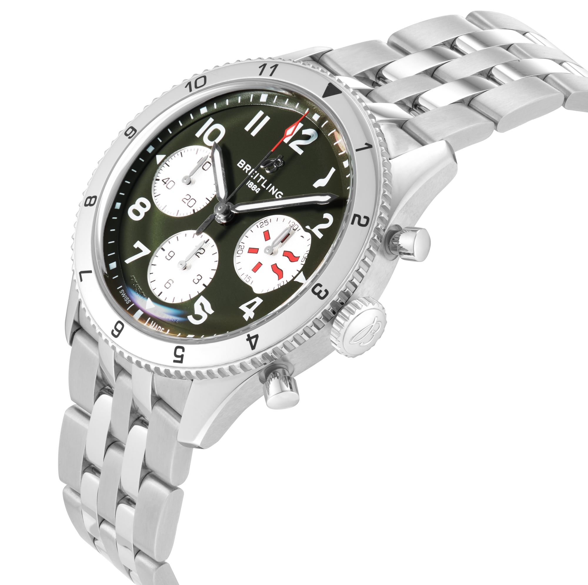 Breitling Classic AVI Chronograph 42 Curtiss P-40 Warhawk Stainless Steel Watch Breitling Classic AVI Chronograph 42 Curtiss P-40 Warhawk Stainless Steel Watch