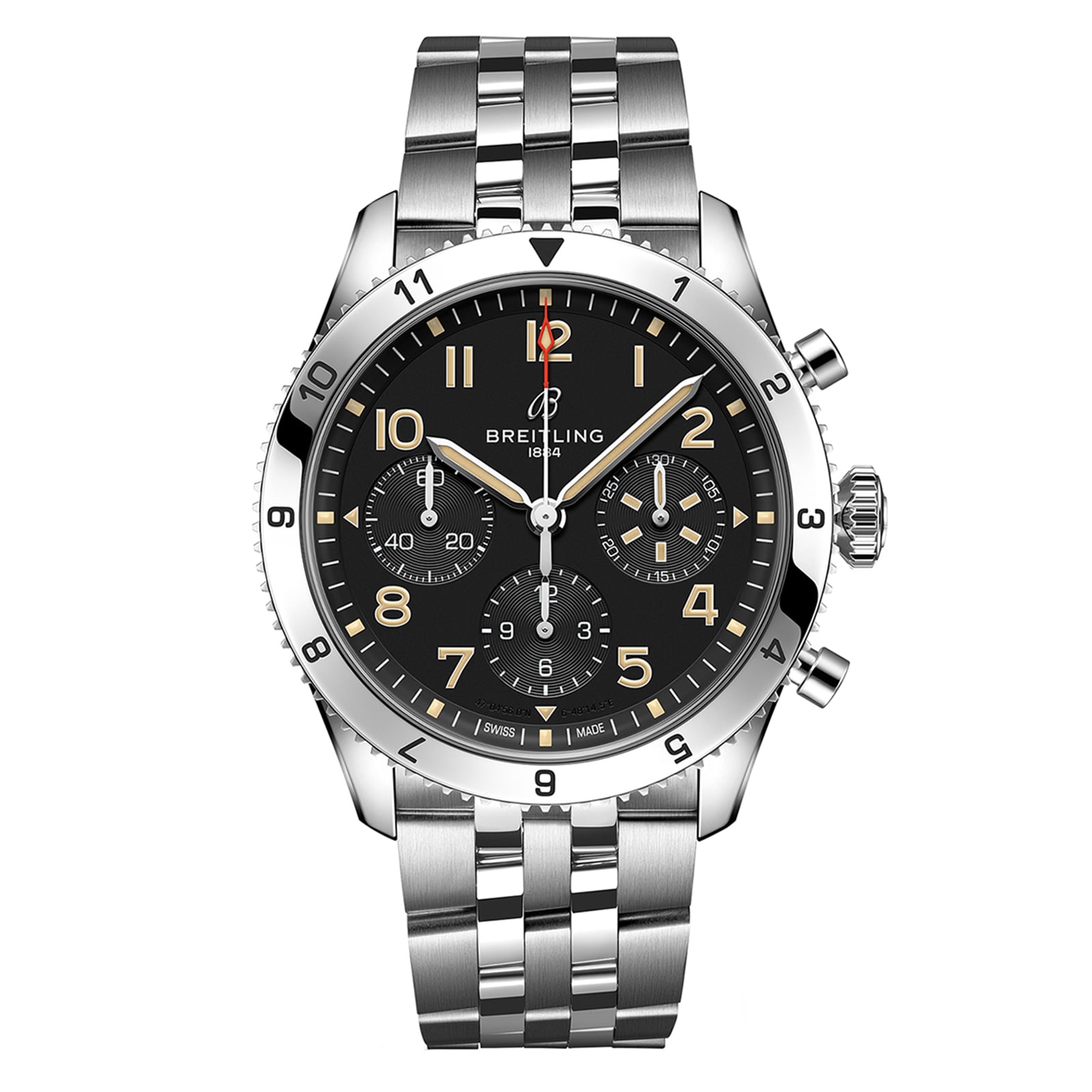 Breitling Classic AVI Chronograph 42 P-51 Mustang Stainless Steel Watch