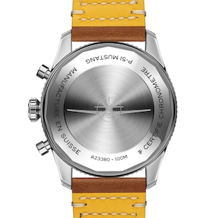 Breitling Classic AVI Chronograph 42 P-51 Mustang Leather Strap Watch