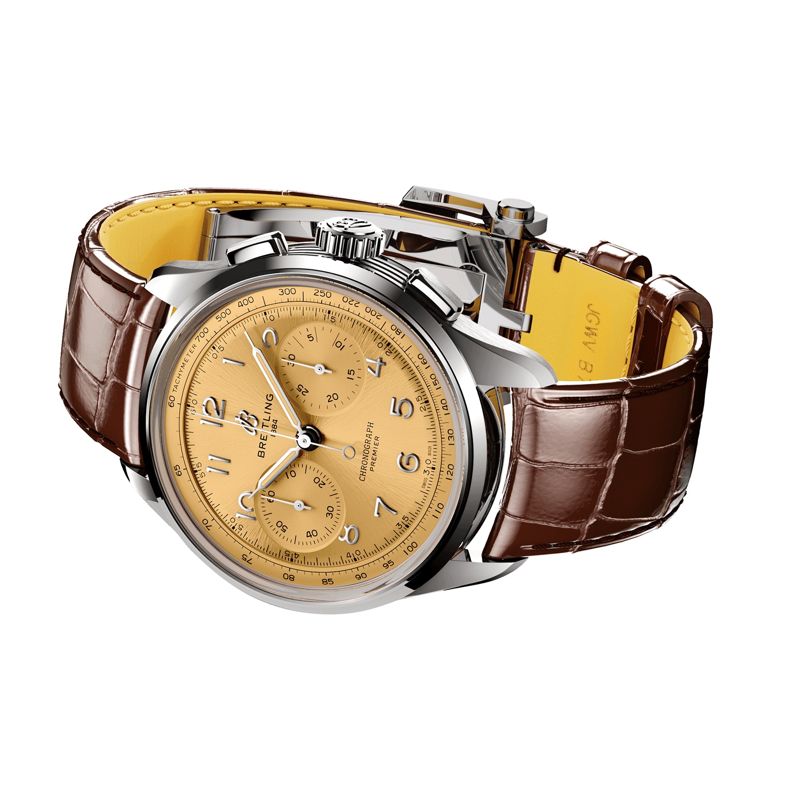 Breitling Premier B09 Chronograph 40mm Mens Watch Champagne