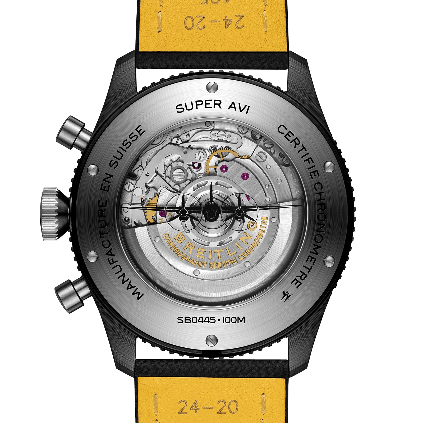 Breitling Super AVI B04 Chronograph GMT Mosquito Night Fighter 46mm Mens Watch Black
