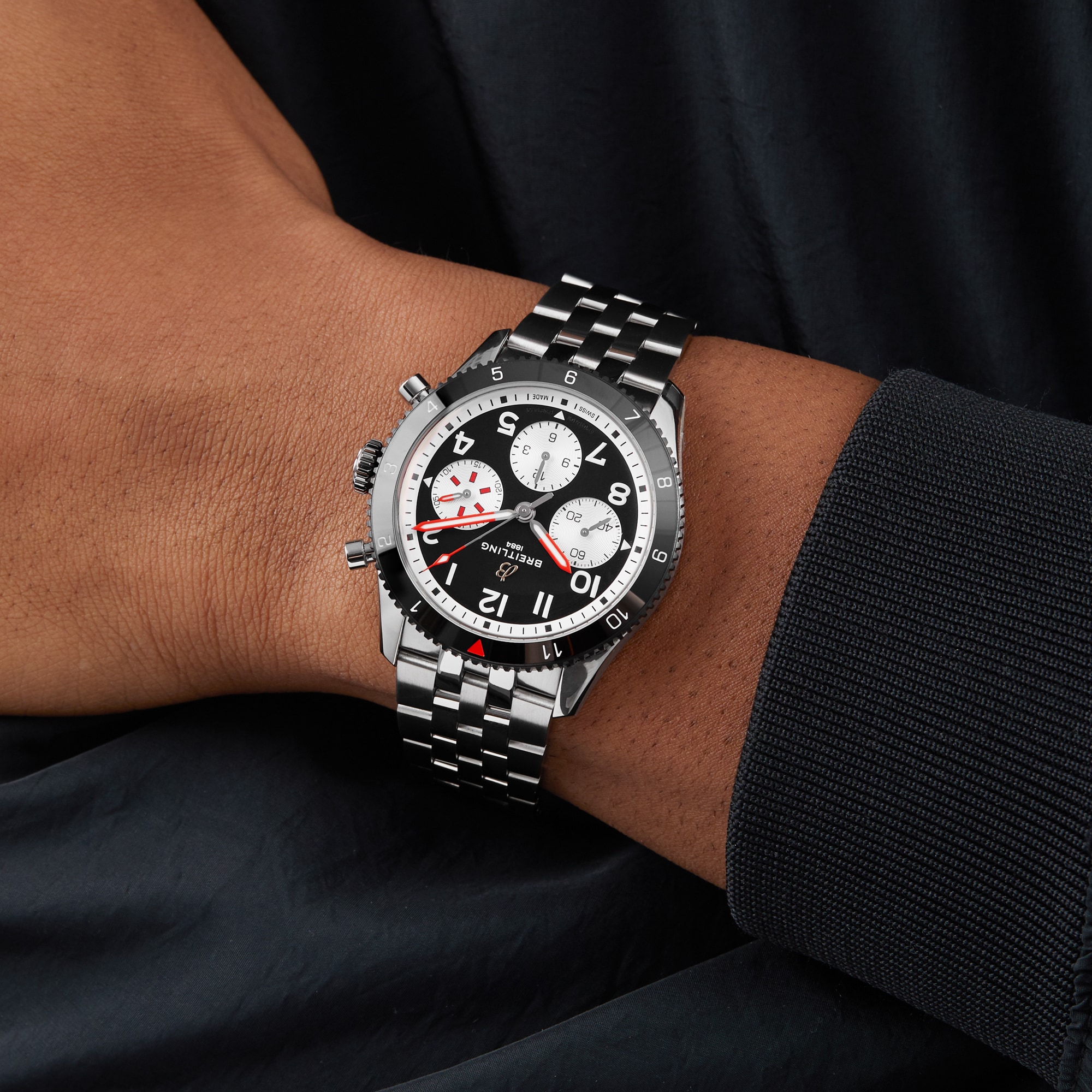 Breitling Classic AVI Chronograph 42 Mosquito Stainless Steel Watch
