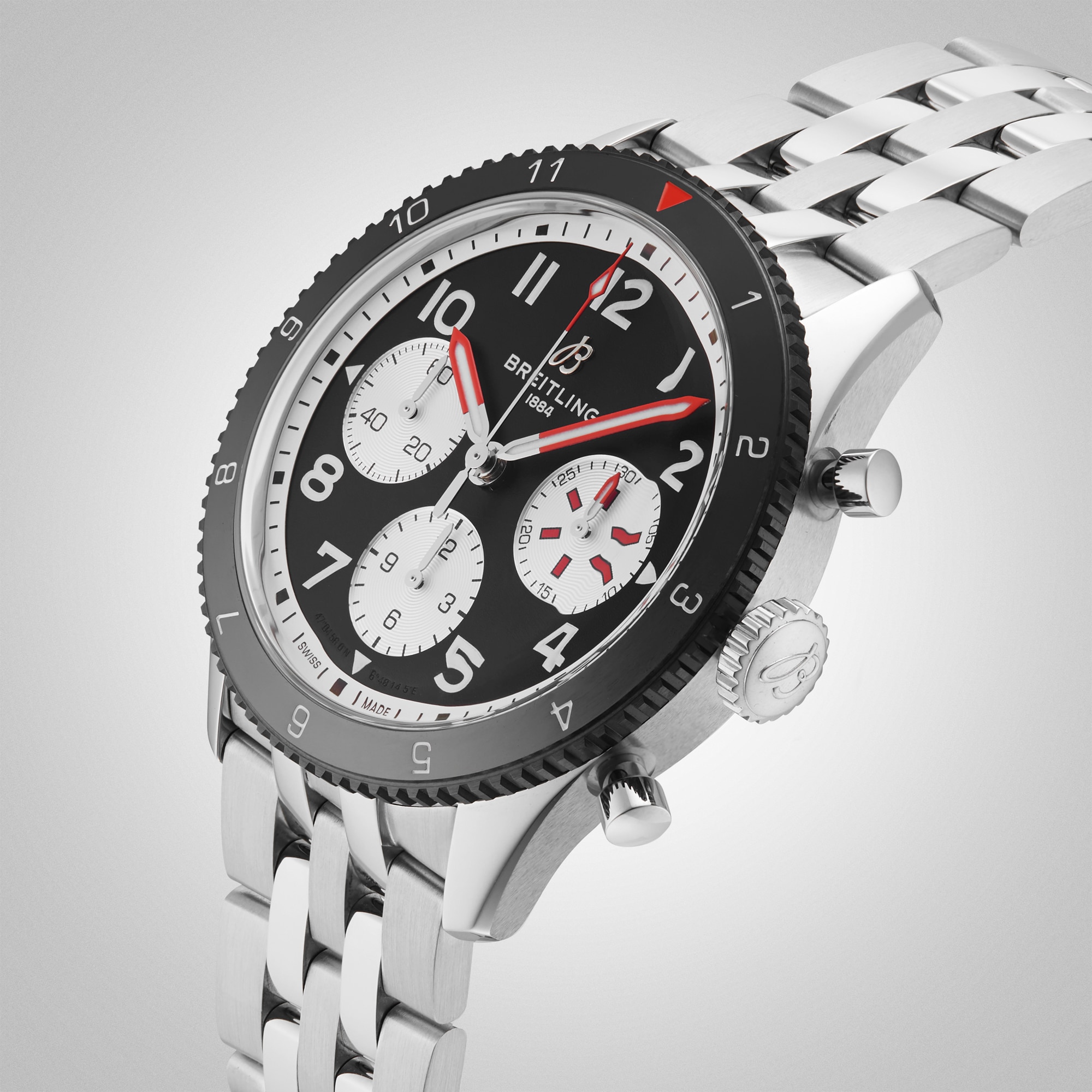 Breitling Classic AVI Chronograph 42 Mosquito Stainless Steel Watch
