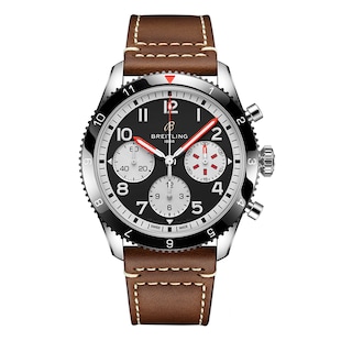 Breitling Classic AVI Chronograph 42 Mosquito Leather Strap Watch