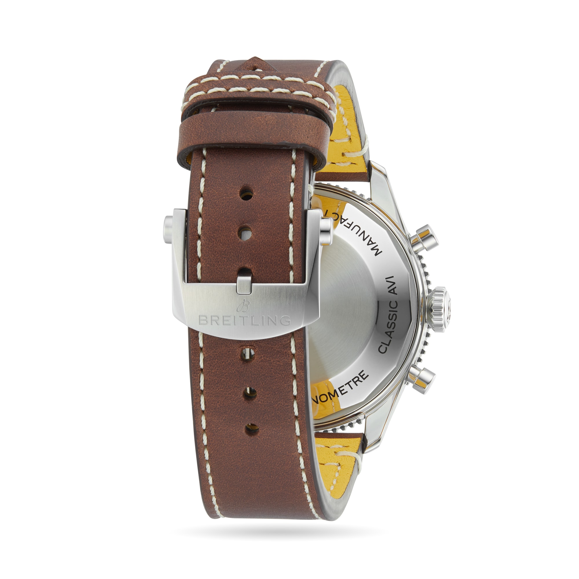 Breitling Classic AVI Chronograph 42 Mosquito Leather Strap Watch Breitling Classic AVI Chronograph 42 Mosquito Leather Strap Watch