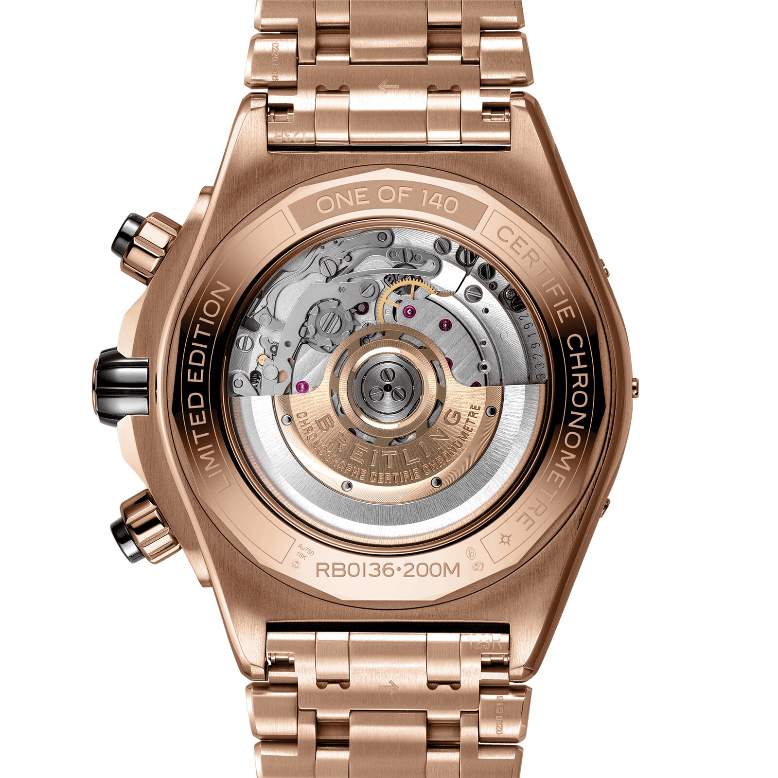 Breitling Super Chronomat B01 44 18k Red Gold Watch