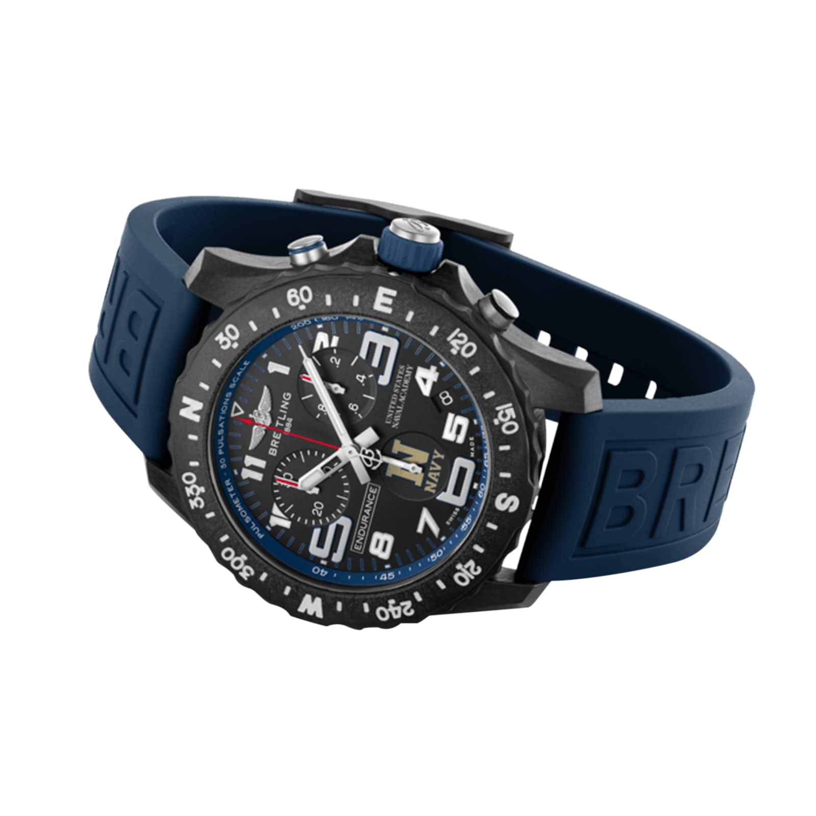 Breitling Endurance Pro United States Naval Academy 44mm Mens Watch Black