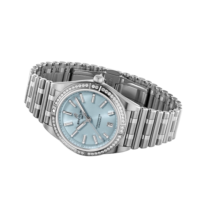 Breitling Chronomat Automatic 36mm Ladies Watch Blue