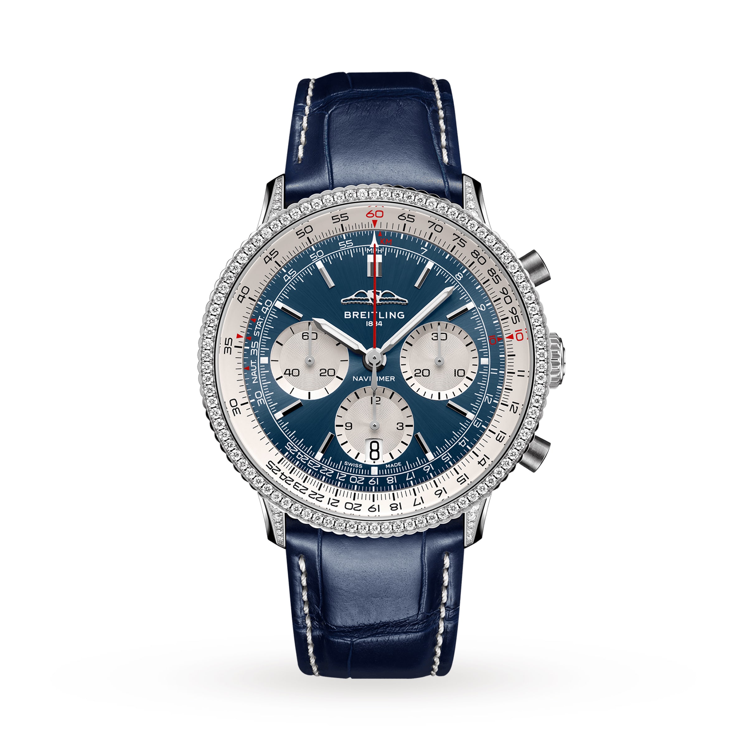 Breitling men's shop watch blue face