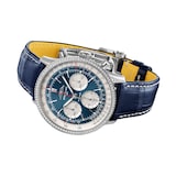 Breitling Navitimer Chronograph 41mm Mens Watch White Eyed Blue Dial