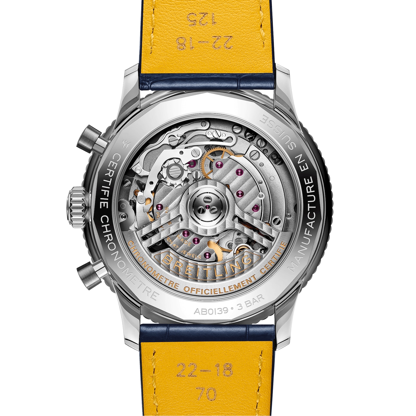 Breitling Navitimer Chronograph 41mm Mens Watch White Eyed Blue Dial