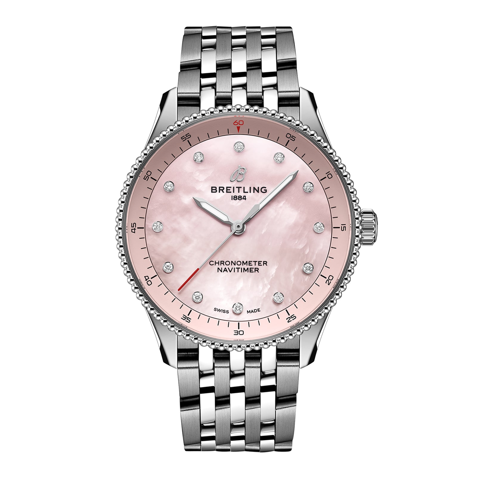 Breitling Navitimer 32mm Ladies Watch Pink Mother Of Pearl Breitling Navitimer 32mm Ladies Watch Pink Mother Of Pearl