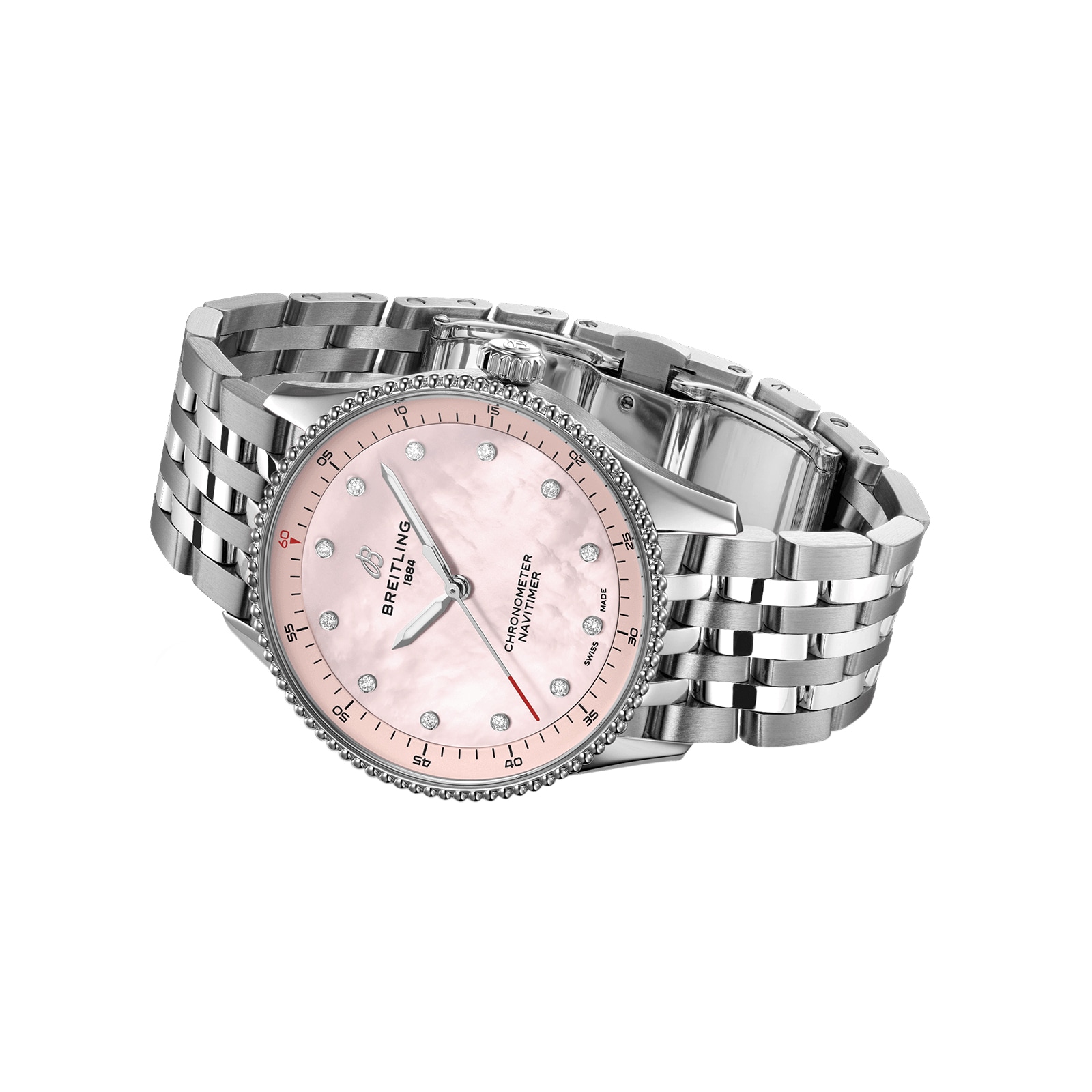 Breitling Navitimer 32mm Ladies Watch Pink Mother Of Pearl Breitling Navitimer 32mm Ladies Watch Pink Mother Of Pearl