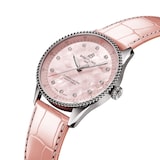 Breitling Navitimer 32mm Ladies Watch Pink Mother Of Pearl Alligator