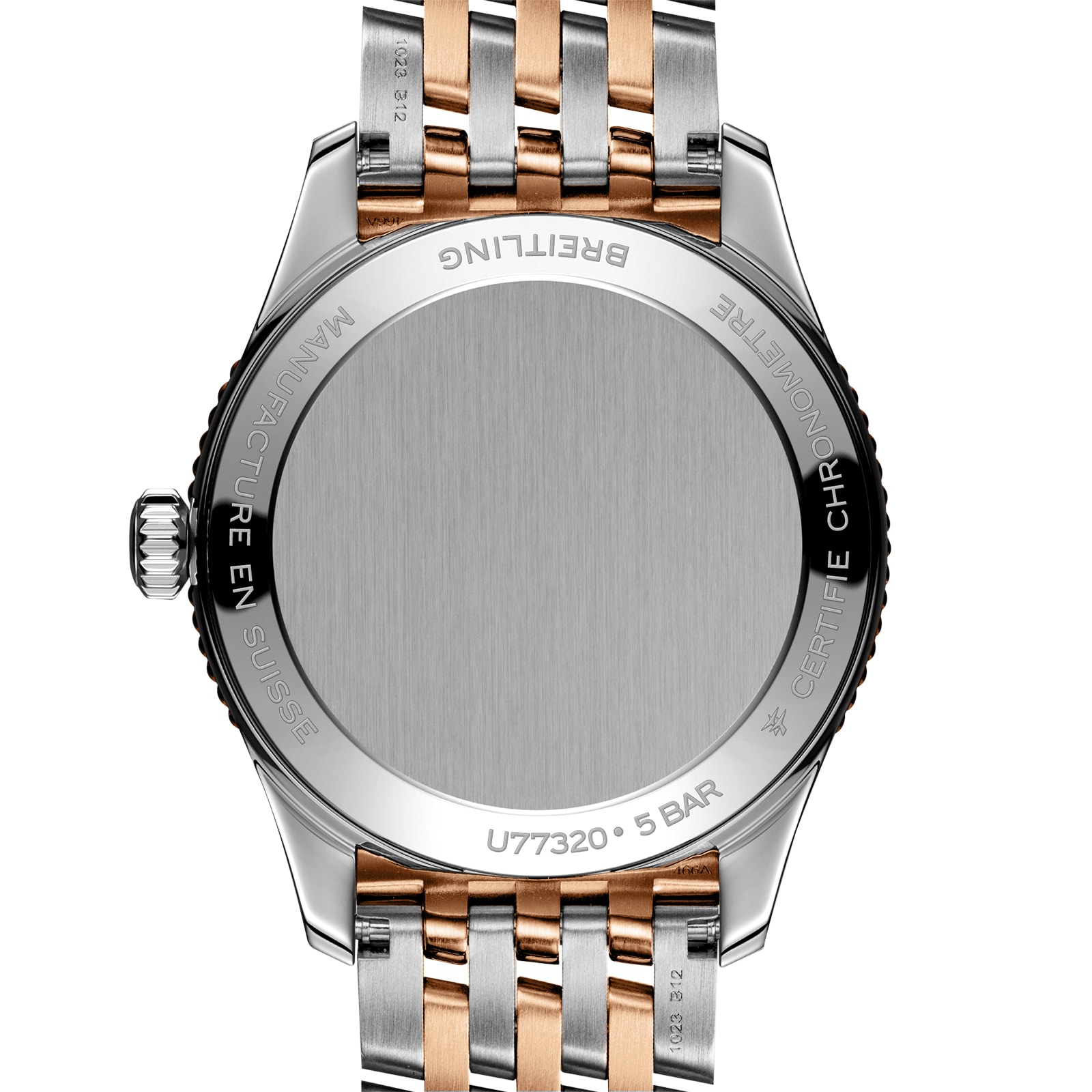 Breitling Navitimer 32mm Ladies Watch White Mother Of Pearl Stainless Steel and 18k Red Gold Breitling Navitimer 32mm Ladies Watch White Mother Of Pearl Stainless Steel and 18k Red Gold