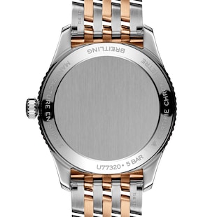 Breitling Navitimer 32mm Ladies Watch White Mother Of Pearl Stainless Steel and 18k Red Gold