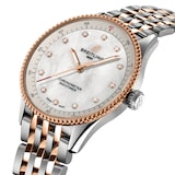 Breitling Navitimer 32mm Ladies Watch White Mother Of Pearl Stainless Steel and 18k Red Gold