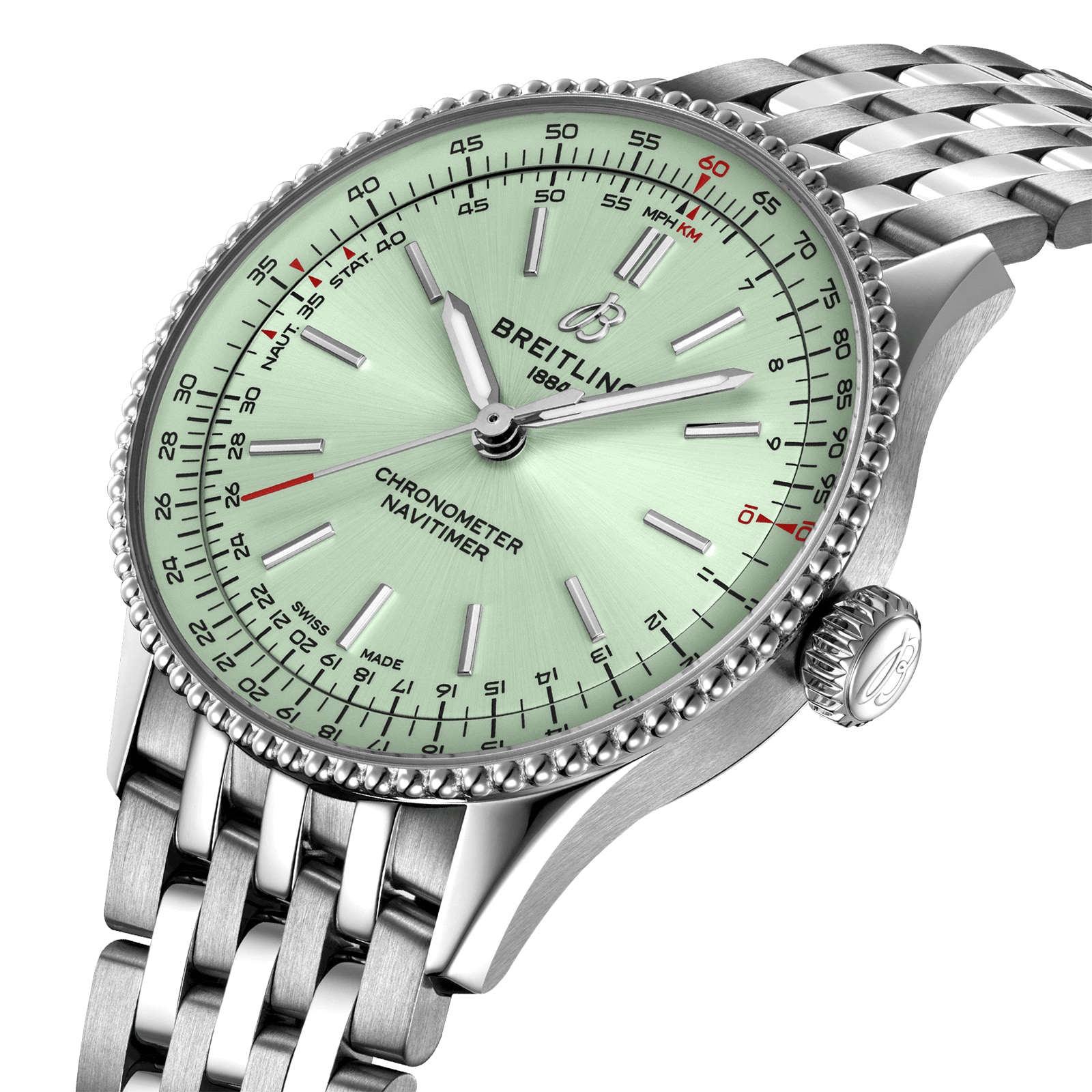 Breitling Navitimer 36mm Ladies Watch Green