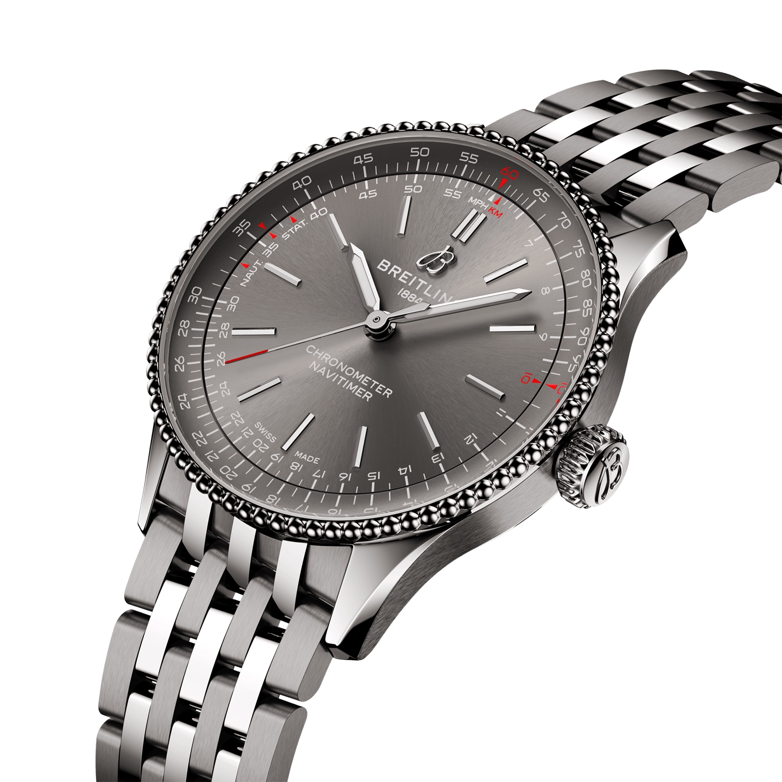 Breitling Navitimer 36mm Ladies Watch Grey