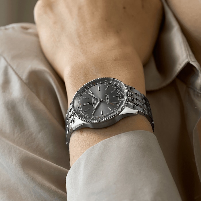 Breitling Navitimer 36mm Ladies Watch Grey