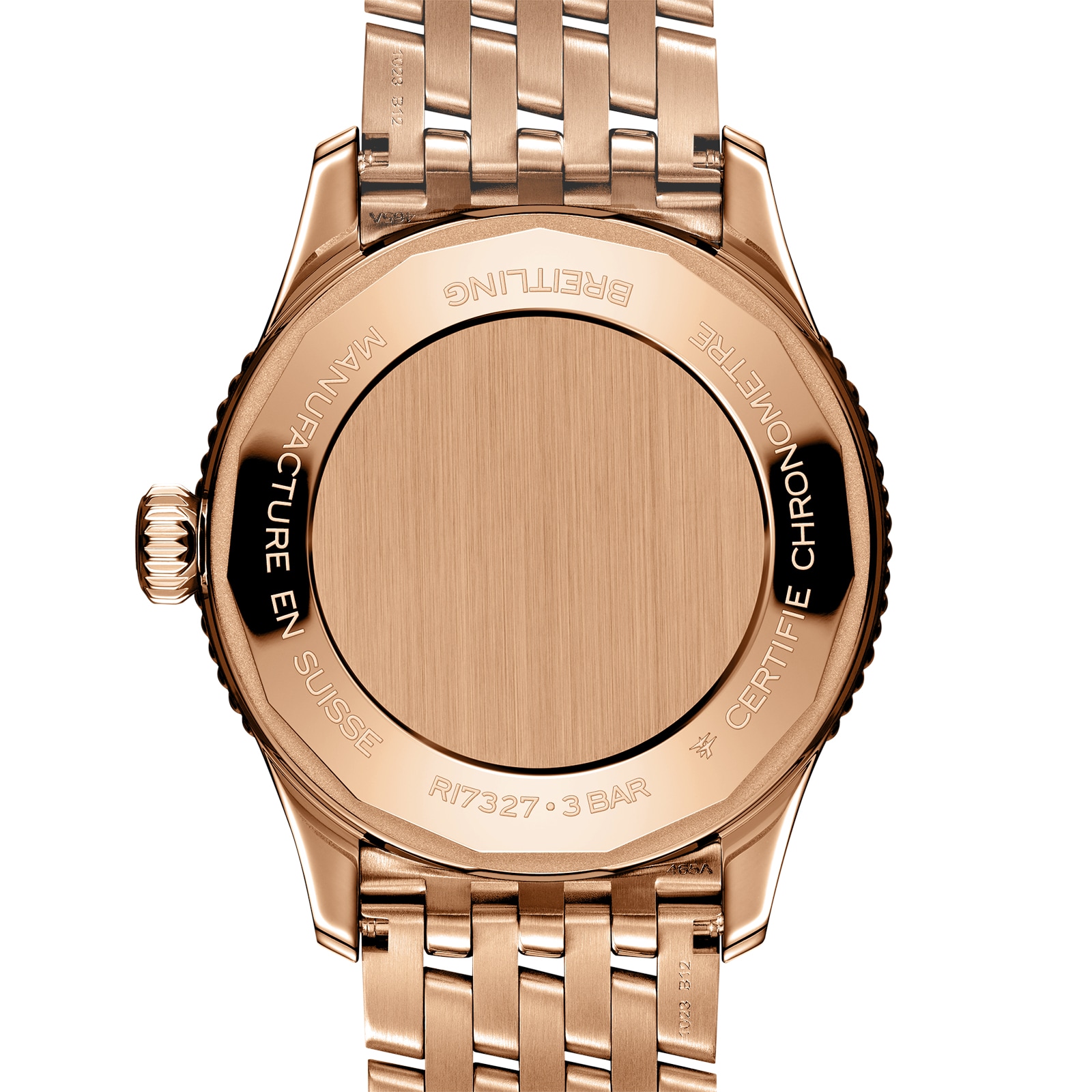 Breitling Navitimer 36mm Ladies Watch White Mother Of Pearl 18k Red Gold