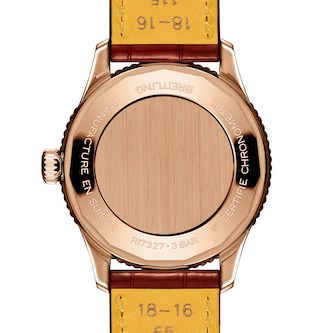 Breitling Navitimer 36mm Ladies Watch White Mother Of Pearl Alligator 18k Red Gold Breitling Navitimer 36mm Ladies Watch White Mother Of Pearl Alligator 18k Red Gold