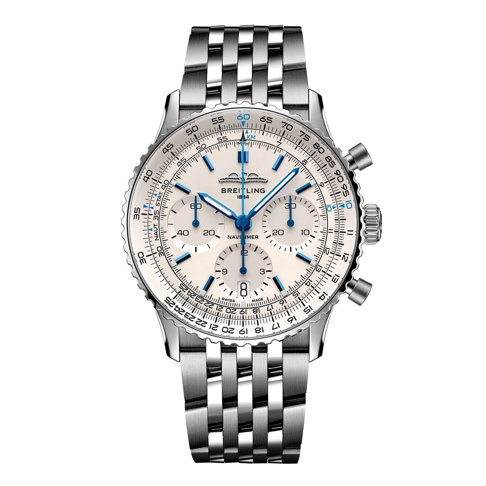 White best sale breitling watch