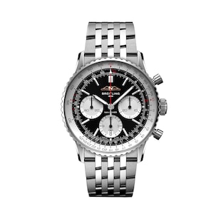 Breitling Navitimer B01 Chronograph 41mm Mens Watch Black Stainless Steel