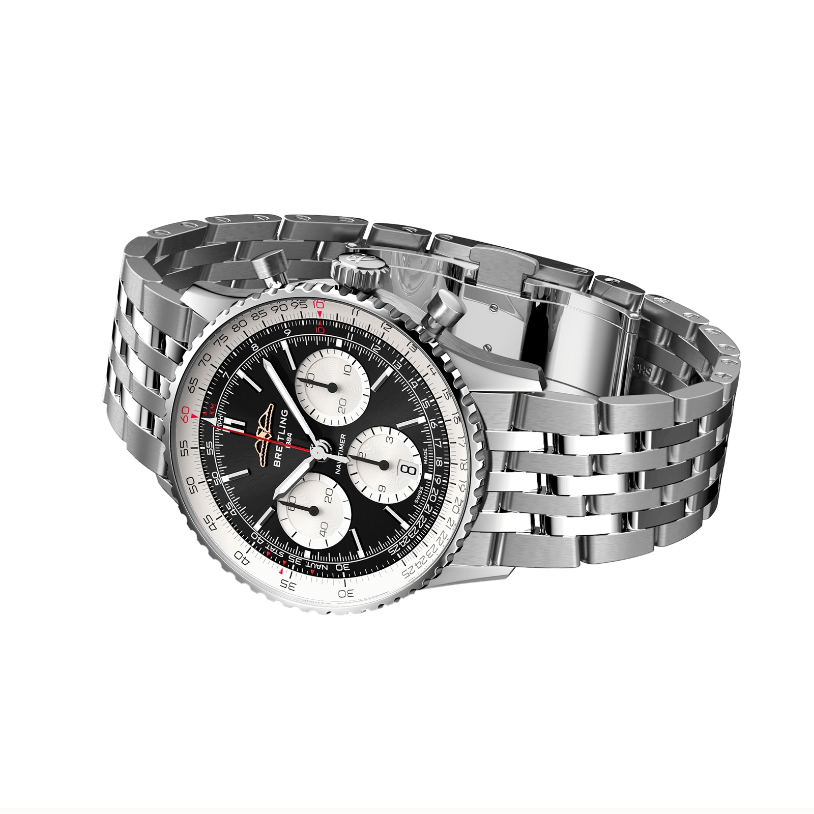 Breitling Navitimer B01 Chronograph 41mm Mens Watch Black Stainless Steel Breitling Navitimer B01 Chronograph 41mm Mens Watch Black Stainless Steel