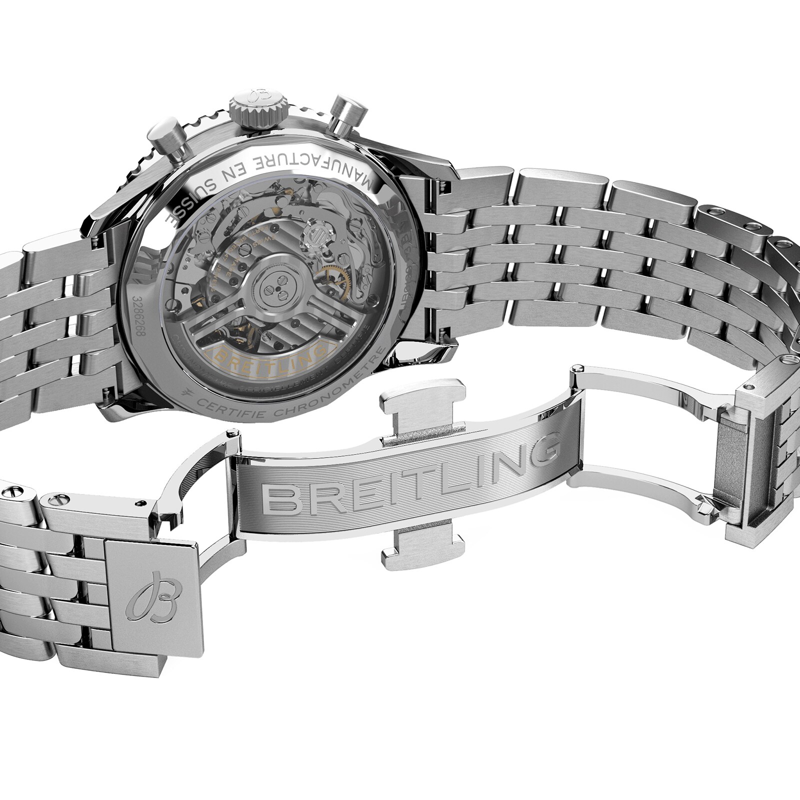 Breitling Navitimer B01 Chronograph 41mm Mens Watch Black Stainless Steel