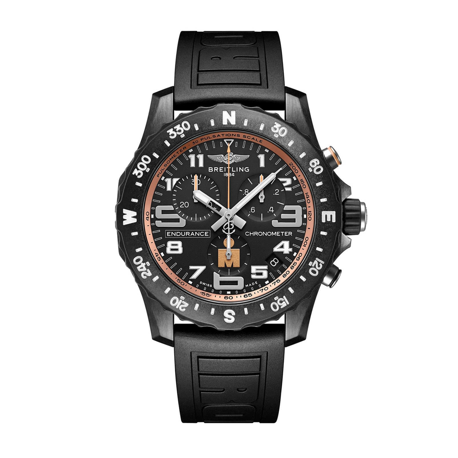 Breitling Endurance Pro X Iron Man Finisher 44mm Mens Watch Black Breitling Endurance Pro X Iron Man Finisher 44mm Mens Watch Black