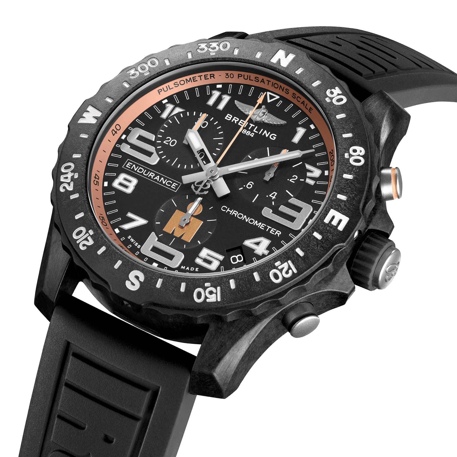 Breitling Endurance Pro X Iron Man Finisher 44mm Mens Watch Black Breitling Endurance Pro X Iron Man Finisher 44mm Mens Watch Black