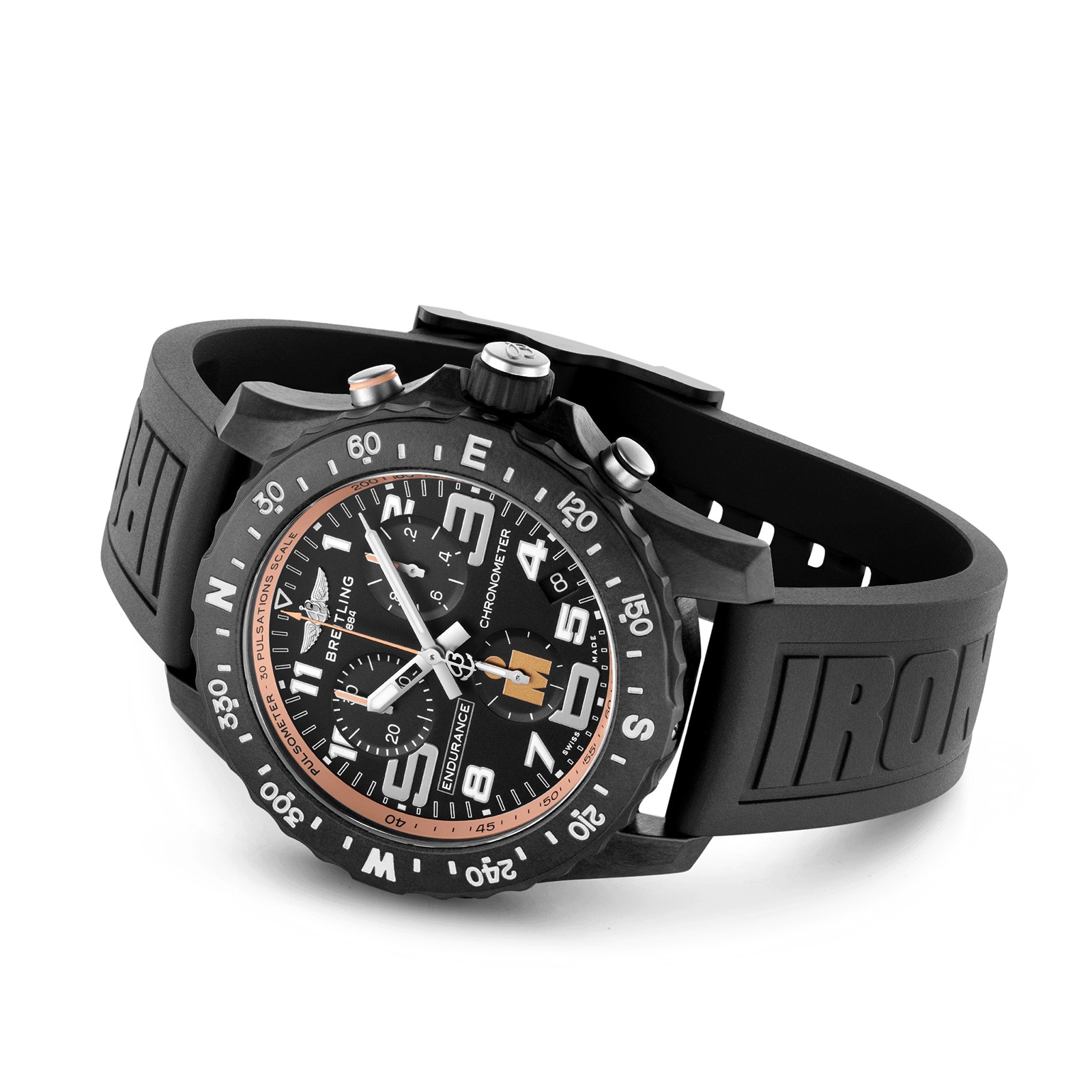 Breitling Endurance Pro X Iron Man Finisher 44mm Mens Watch Black Breitling Endurance Pro X Iron Man Finisher 44mm Mens Watch Black